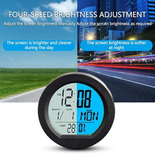 Car digital dashboard clock with solar power and temperature display – perfect accessory for Butterfly Diamond Art 10x10 Full Drill crafters on the go