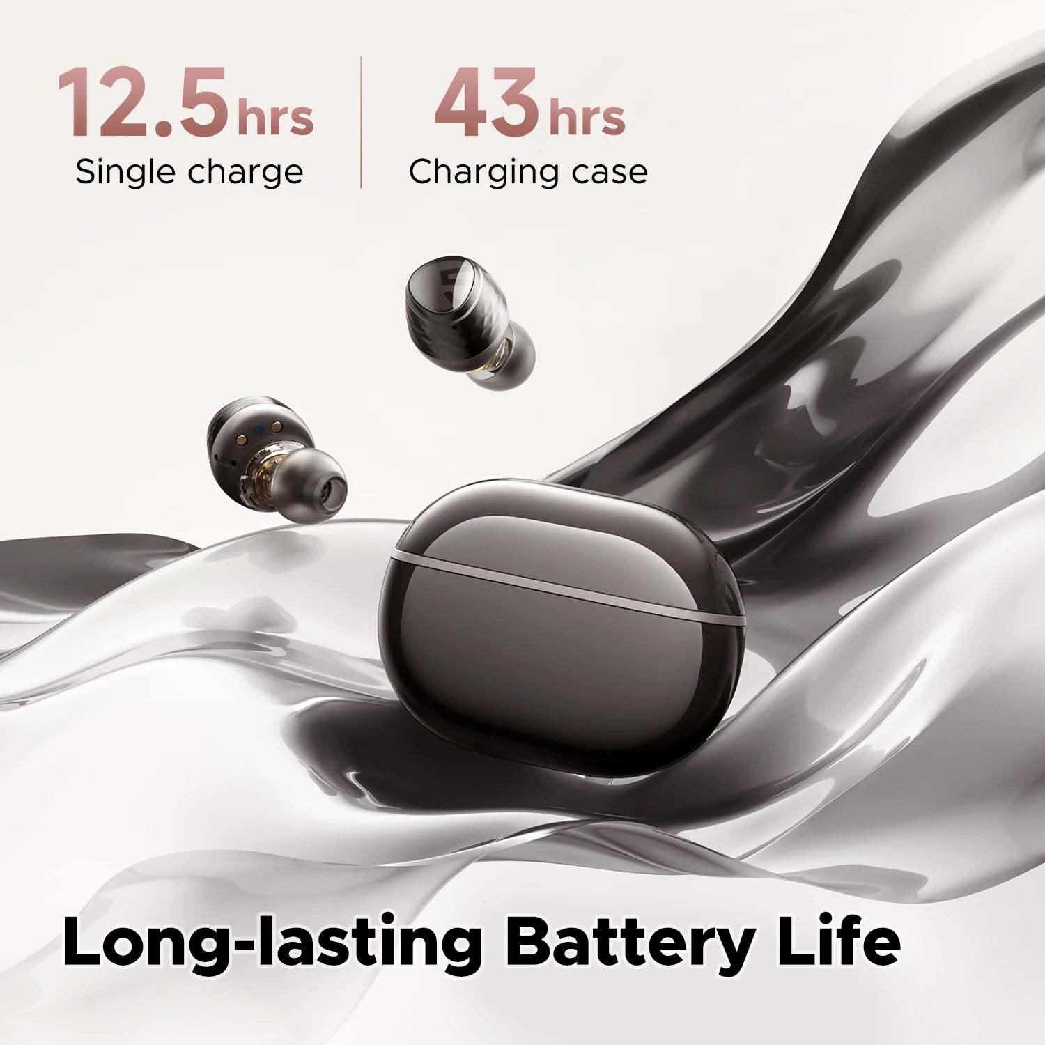 SoundPEATS Engine4 Bluetooth 5.3 Wireless Earbuds with LDAC and dual dynamic drivers for stereo sound and long battery life