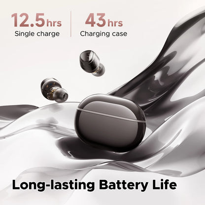 SoundPEATS Engine4 Bluetooth 5.3 Wireless Earbuds with LDAC and dual dynamic drivers for stereo sound and long battery life