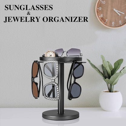 Spinrack 360 Eyewear Accessory Organizer with rotating display for sunglasses