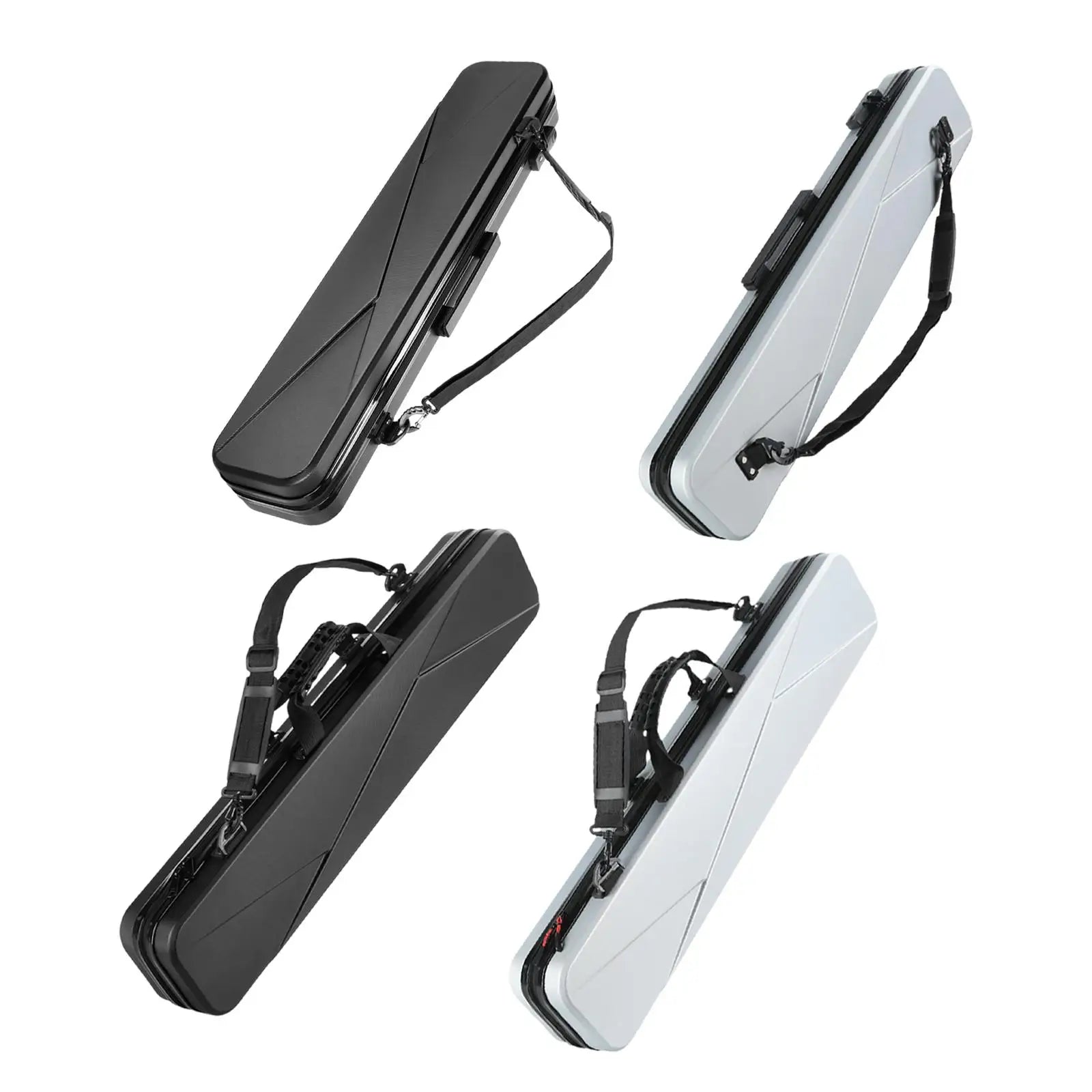 Waterproof billiards pool cue carrying case with lockable hard shell

