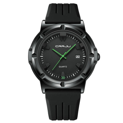 Sports couples watch with alloy calendar display and modern style