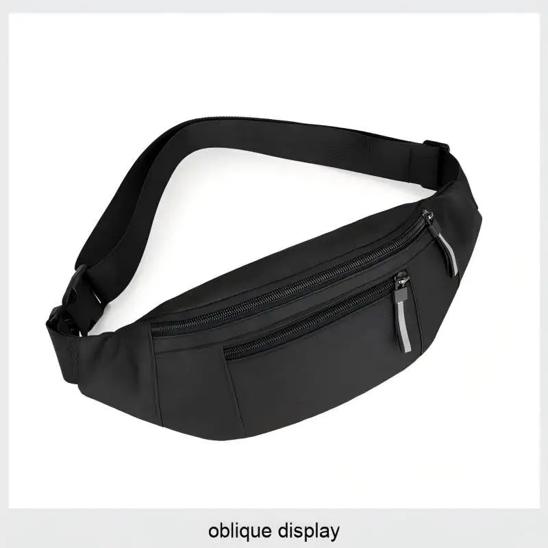 Sports fanny pack for running, travel, and workouts with phone and wallet storage