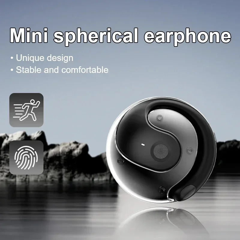 Bluetooth wireless headphones with HiFi stereo sound and mics for sports
