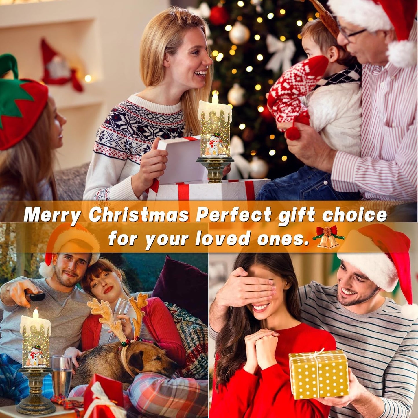 🎄Christmas Promotion 50% OFF🎅✨Christmas Candle Night Light🕯️