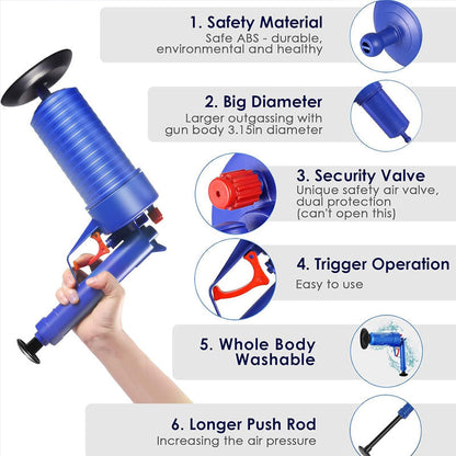 Powerful Pressure Drain Unclogger Plungers