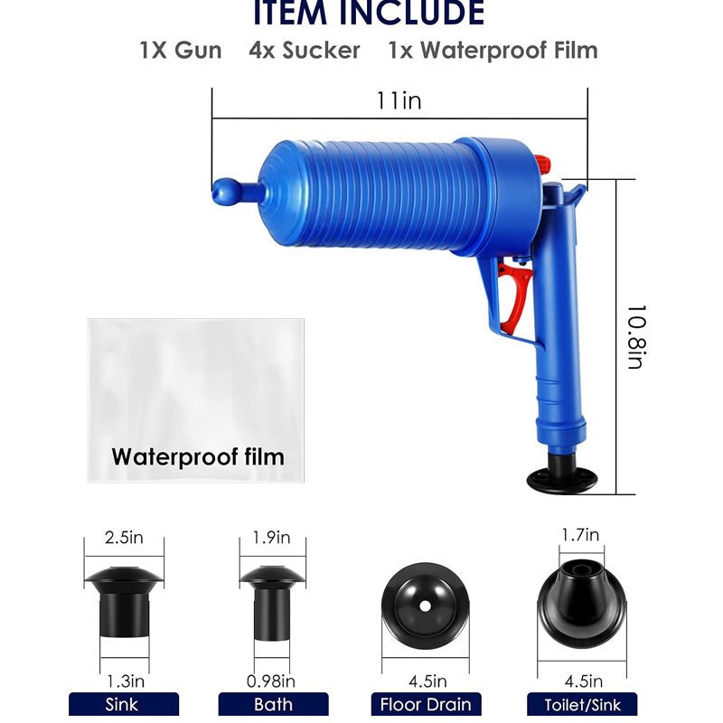 Powerful Pressure Drain Unclogger Plungers