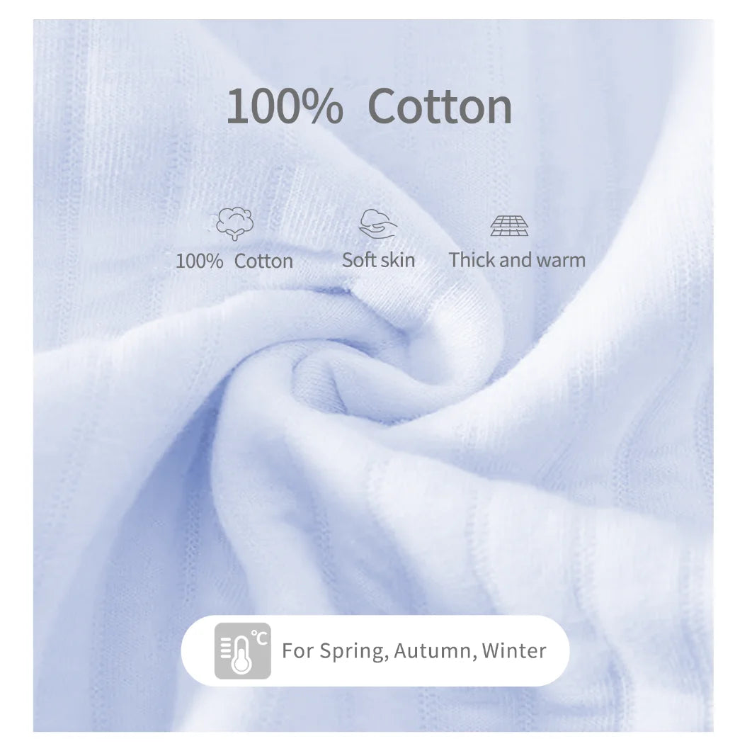 Newborn winter bodysuit made of thick cotton for baby boys and girls

