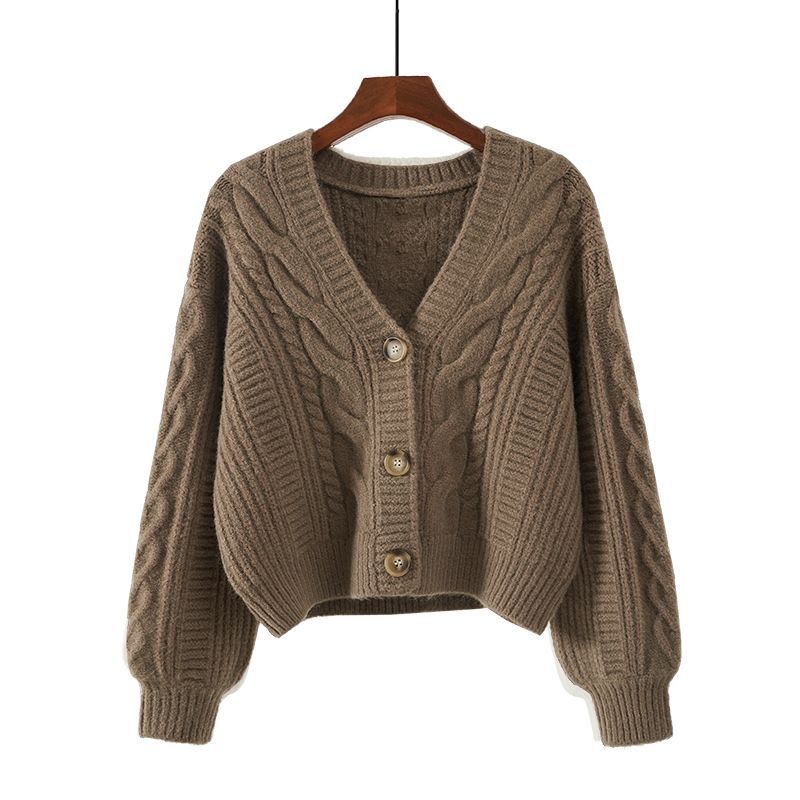 BXOXO Shop Y2K Outfits Spring Korean Style Western Style Sweater, loose V-neck knitted cardigan for women’s retro fashion.