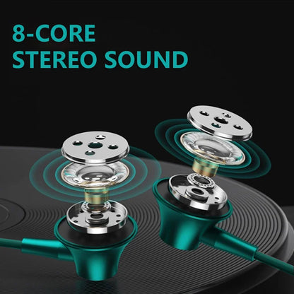 Type-C In-Ear Wired Headphones with Mic for Karaoke and Stereo Music
