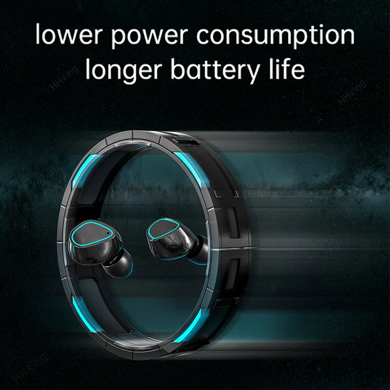 Wireless Bluetooth Headphones TWS Headsets with stereo sport in-ear design, HD mic, touch control, and long standby for gaming and calls