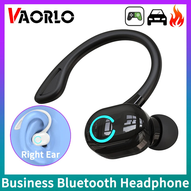 Wireless Bluetooth Earphones HIFI Bass with HD mic, waterproof ear-hook design for sports, gaming, and music