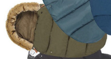 Warm baby stroller sleeping bag to keep infant cozy and comfortable in stroller

