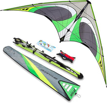 Stunt kite for aerial tricks and outdoor fun, featuring dual-line control.