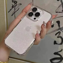Glitter Shockproof Transparent iPhone Case for Maximum Protection

