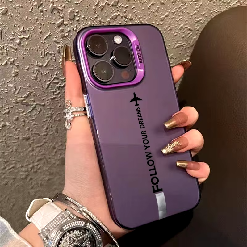 Travel inspired iPhone 16 case with printed design and durable shell

