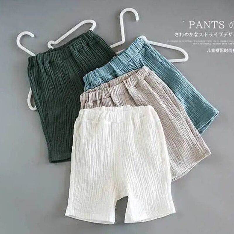 Baby summer suit for boys and girls with soft cotton short-sleeved design

