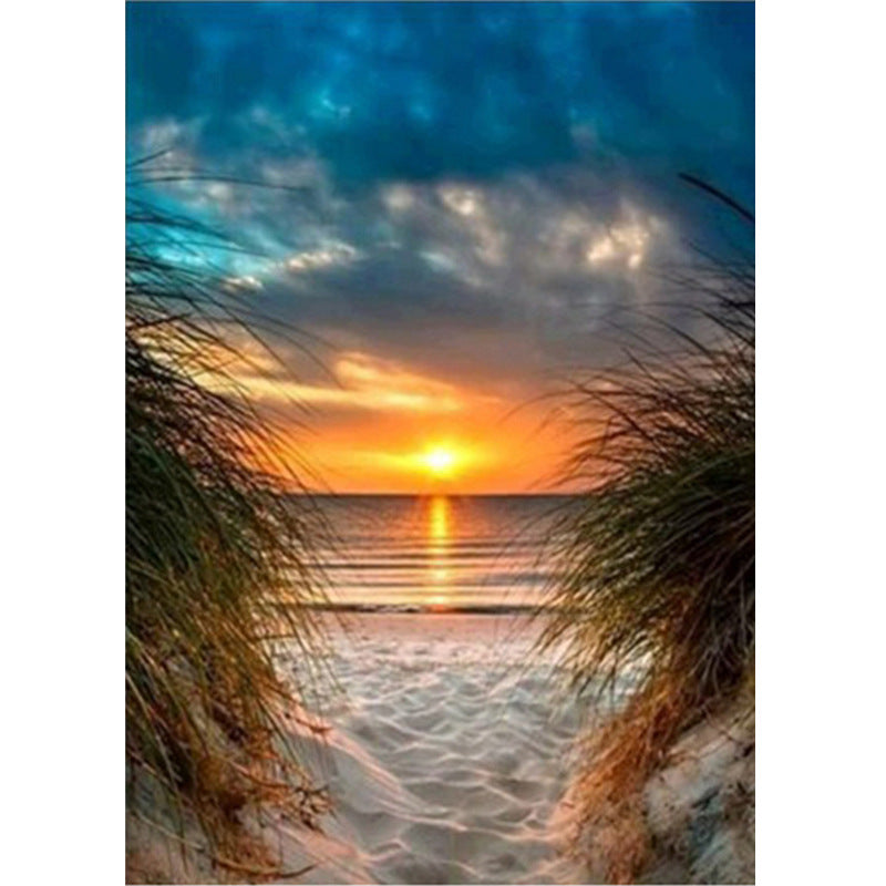 sunset diamond art