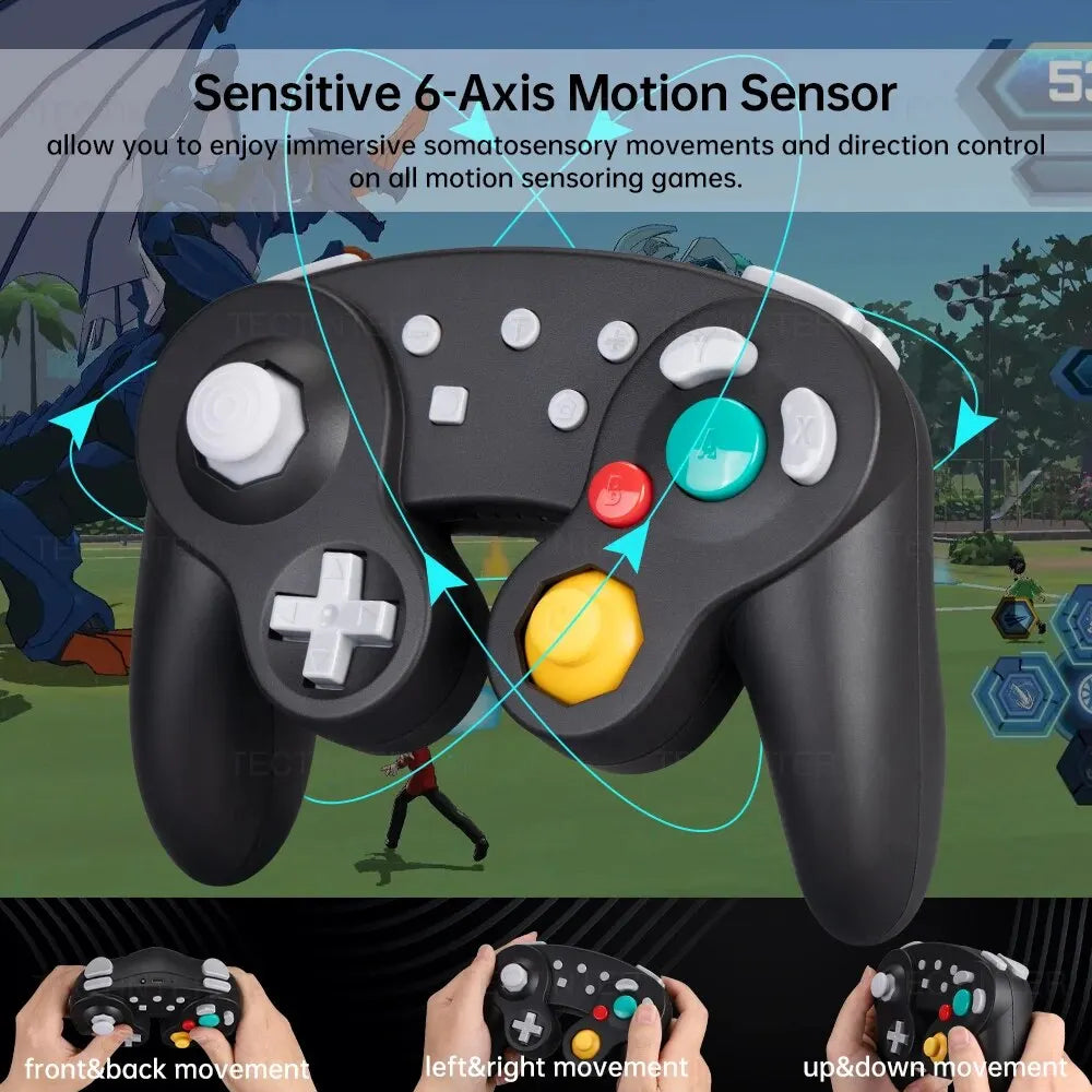 Bluetooth Gamepad for Switch and PC – GC style wireless controller

