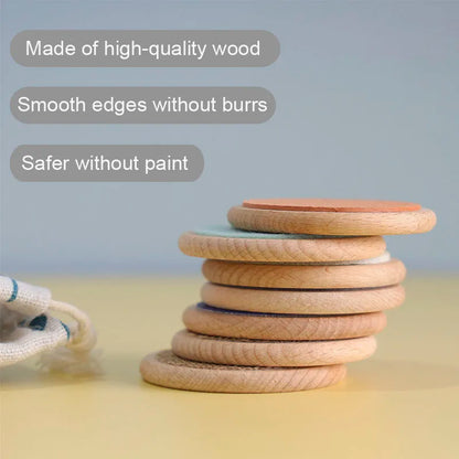 Montessori sensory toys for kids with tactile board and color sorting

