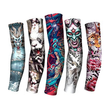 Summer Tattoo Sleeves with Ice Silk Fabric for UV Protection and Breathable Comfort During Golf, Cycling, and Outdoor Sports