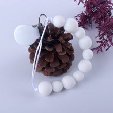 Silicone baby pacifier clip chain to hold and secure pacifier safely

