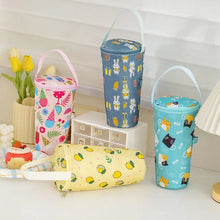 Insulated water bottle tote bag for outdoor hiking and travel