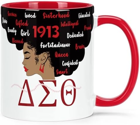 Delta sorority coffee mug for sisters