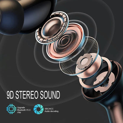 Thinkplus Wireless Bluetooth Earphones with ANC noise reduction, HD mic, LED touch screen, and gaming headset features