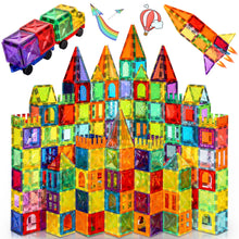 120Pcs Magnetic Tiles with 2 Cars Building Set for Kids 3-6