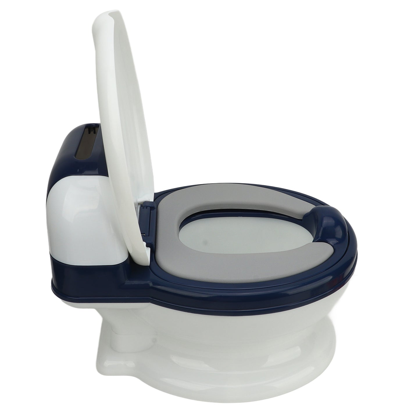 Soft PU toddler potty training seat with anti-slip base and back support

