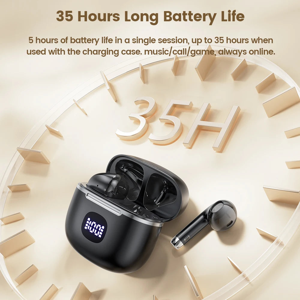 Toocki 06C Bluetooth Wireless Headphones with 35H Battery and Waterproof Design