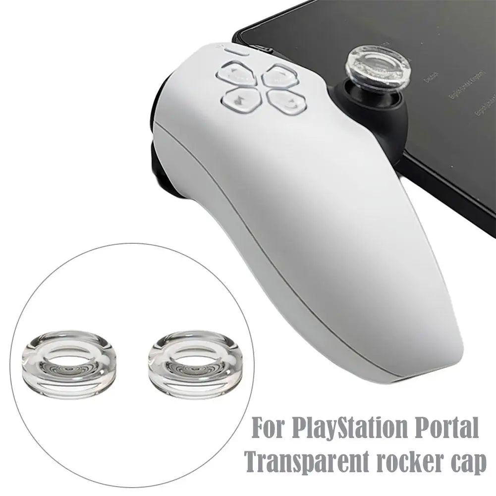 1 pair silicone PlayStation Portal thumb grip caps for PS5 game controller

