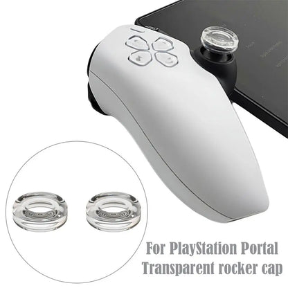 1 pair silicone PlayStation Portal thumb grip caps for PS5 game controller

