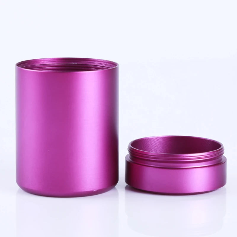 Compact Mini Metal Tea Can for travel coffee and sugar storage