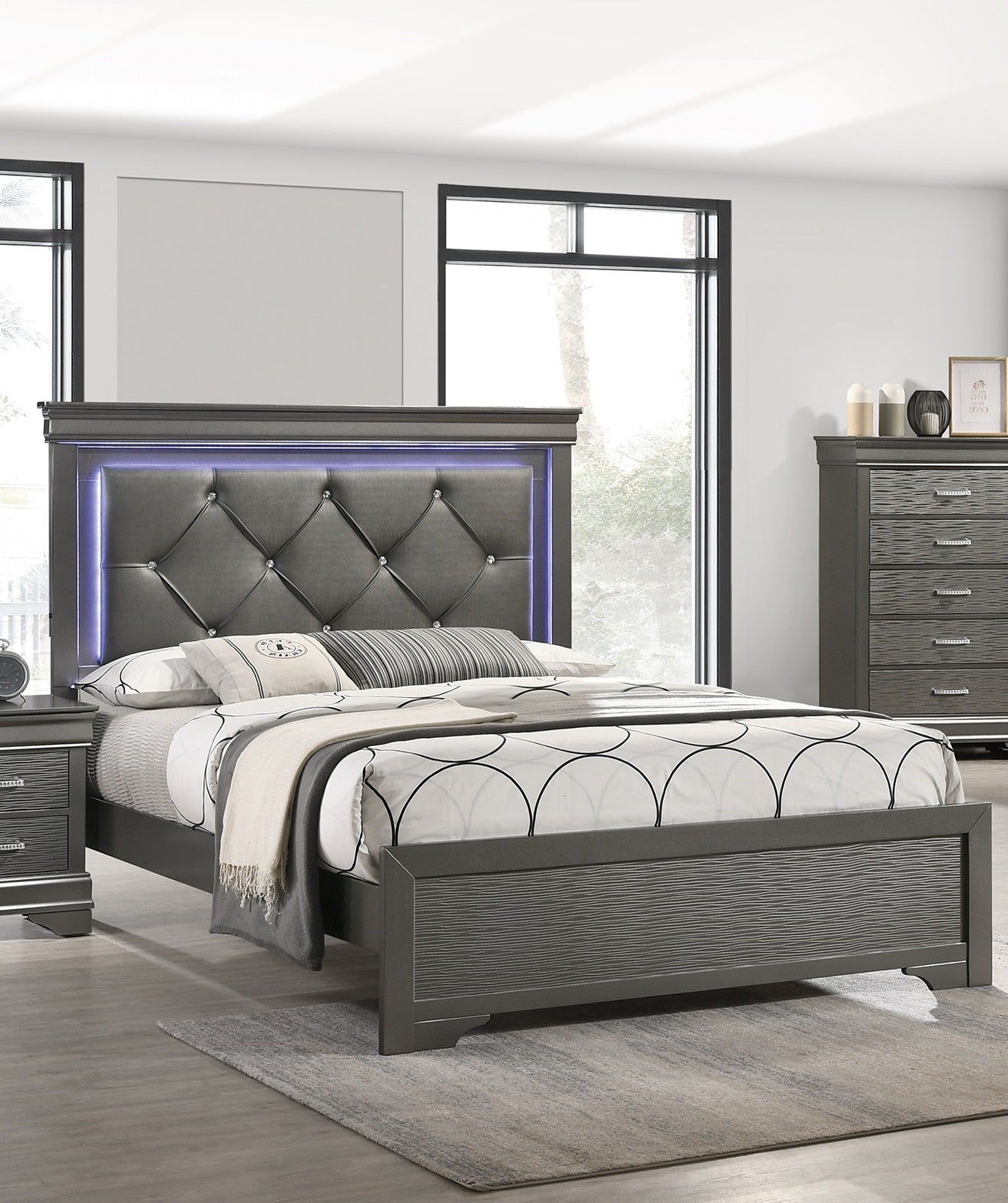 tufted headboard bed