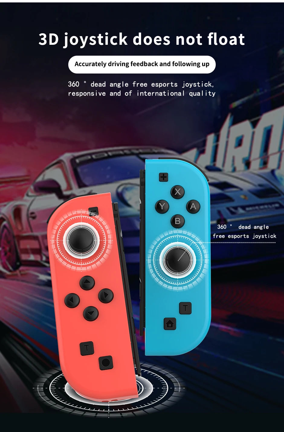 Wireless Joycons Controller for Nintendo Switch with Turbo Function

