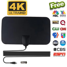 ClearSignal TV Antenna Booster plugged into HDTV for stronger signal

