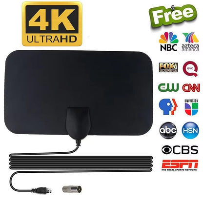 ClearSignal TV Antenna Booster plugged into HDTV for stronger signal

