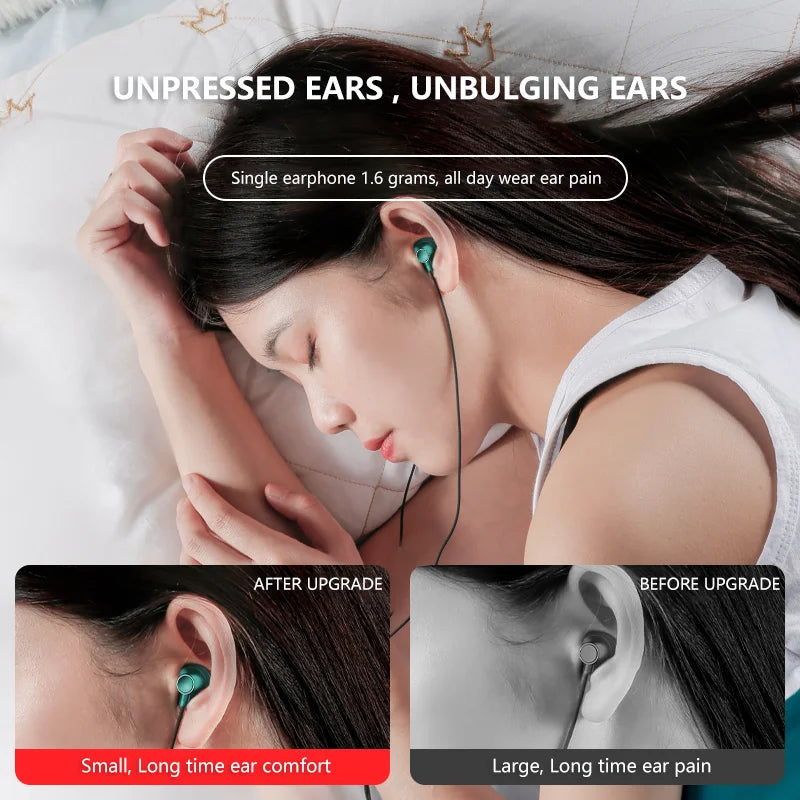 Type-C In-Ear Wired Headphones with Mic for Karaoke and Stereo Music