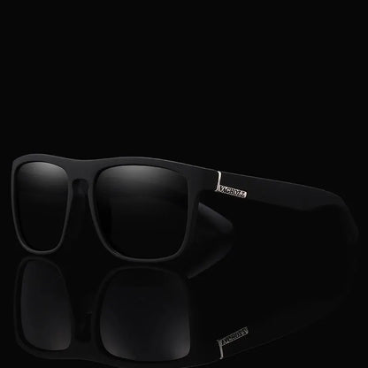 Vaghozz Brand Classic Sunglasses Men UV400 in square black frames
