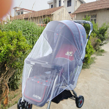 Universal baby stroller mosquito net for bug protection during outdoor walks

