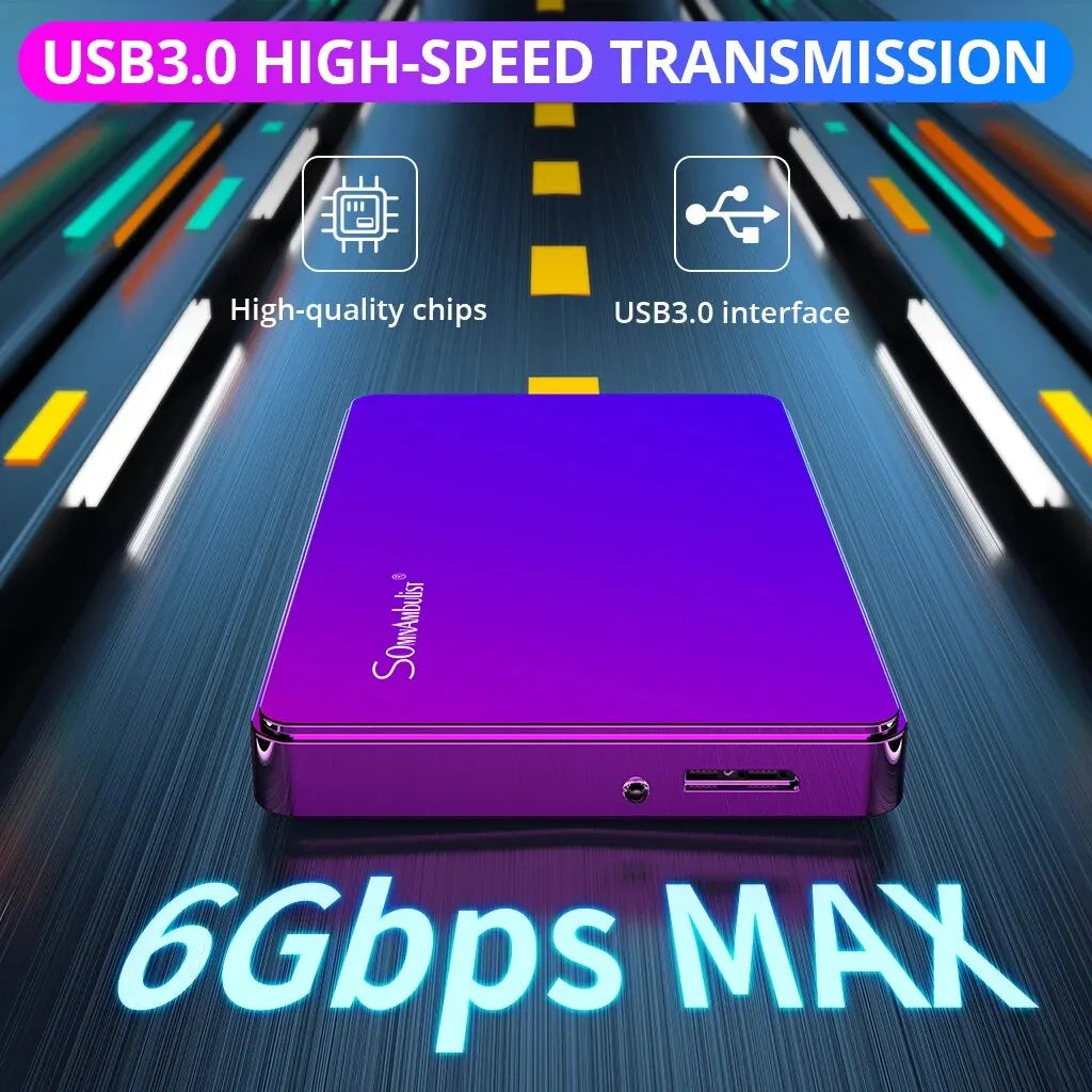 Compact USB 3.0 Portable External Hard Drive for PC, PS4, and Xbox

