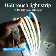 Flexible USB LED touch dimmer light strip for cabinets and desk lighting

