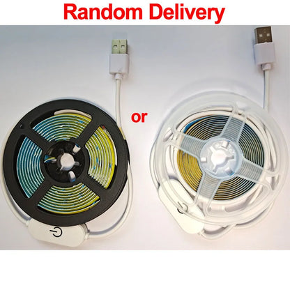 Flexible USB LED touch dimmer light strip for cabinets and desk lighting

