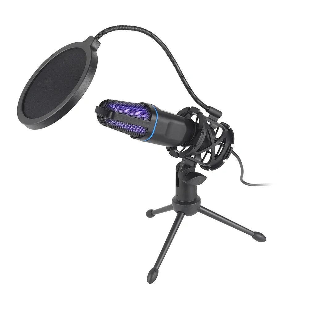 USB microphone for PC – Ideal for clear recordings and streaming on laptop and desktop

