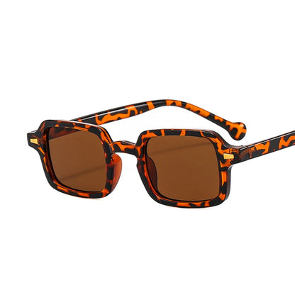 Luxurious rectangle sunglasses for men and women with UV400 protection