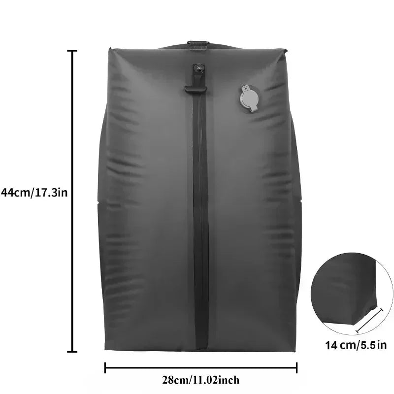 17L vacuum compression travel bag with air pump for packing and storage

