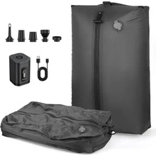 17L vacuum compression travel bag with air pump for packing and storage

