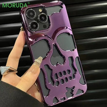 Hollow 3d Skull Callous Phone Case For iPhone 14